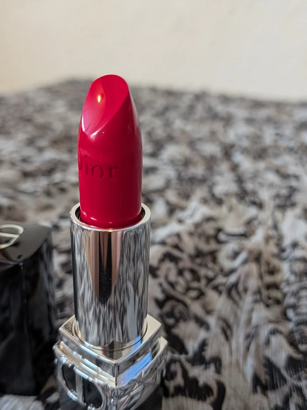 Rouge Dior Lipstick - 999 Satin Bright Raspberry Pink Absolutely Stunning